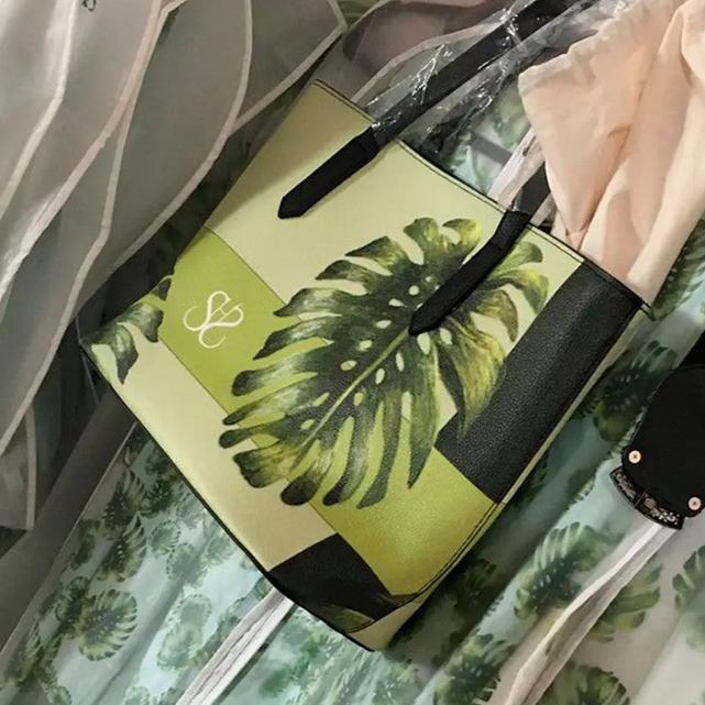 SHS Boutique Monstera Vegan Leather Bag