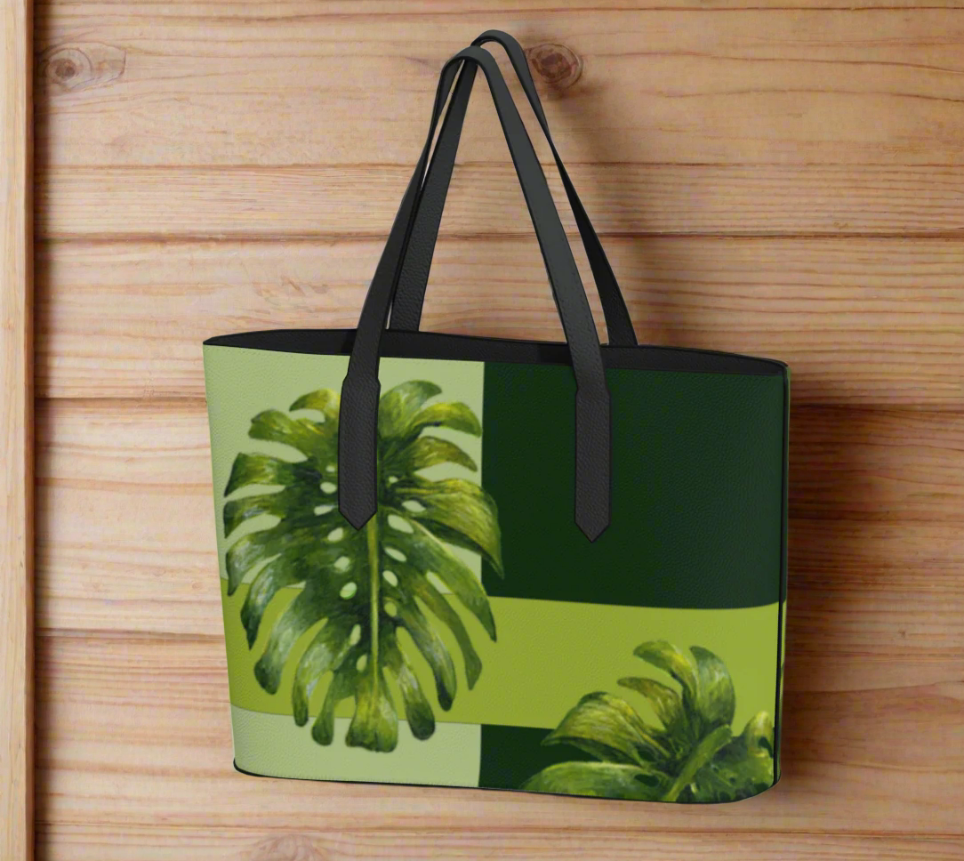SHS Boutique Monstera Vegan Leather Bag