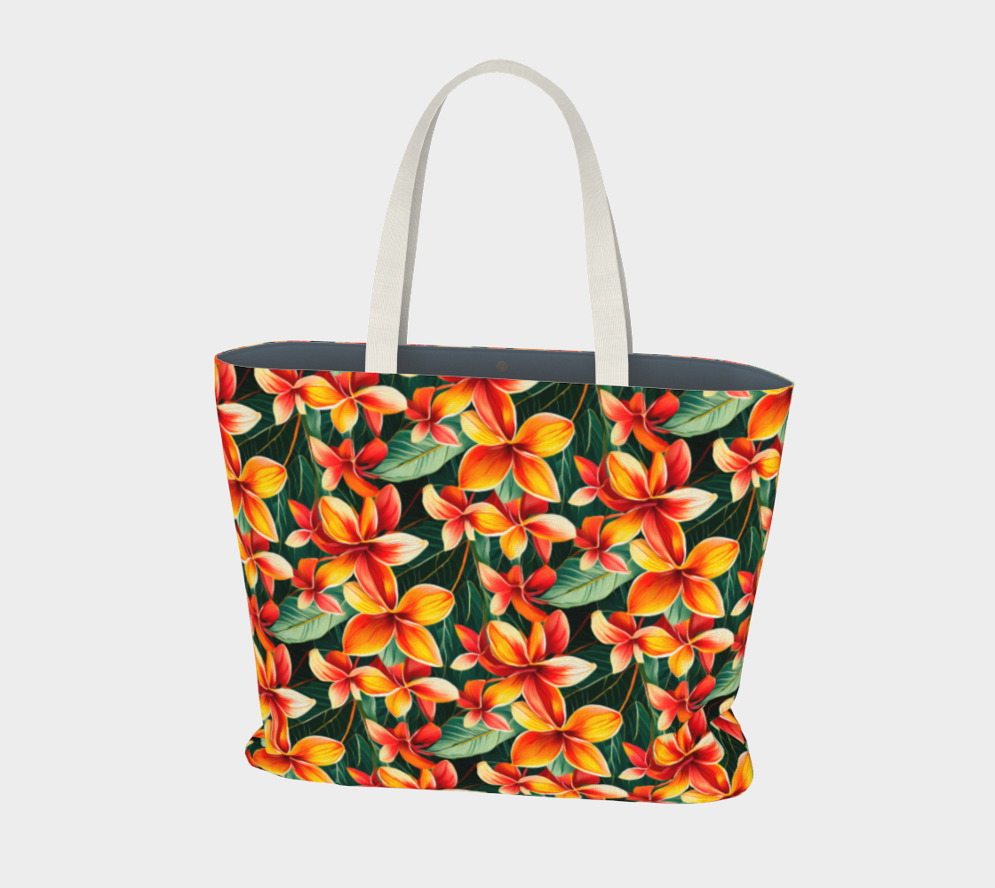 SHS Boutique Frangipanni Large Tote Bag