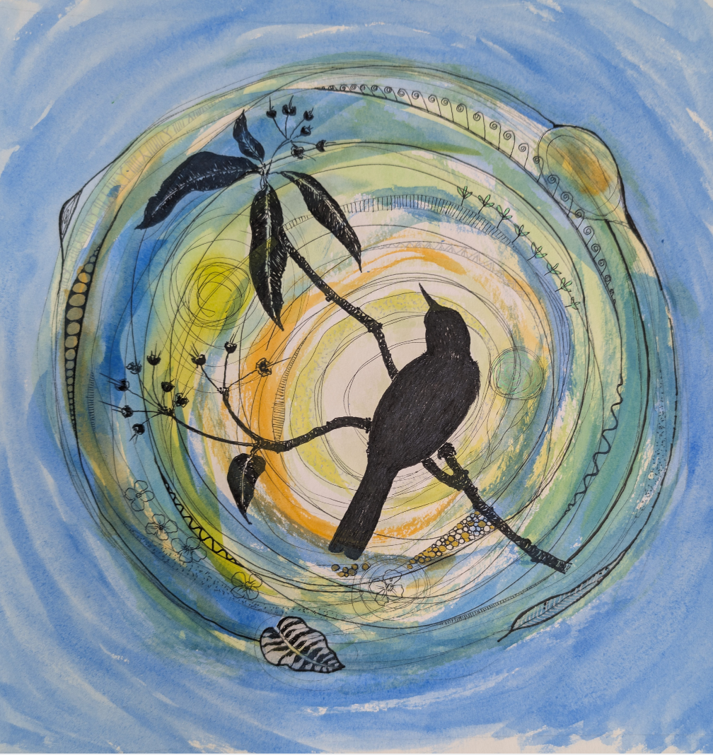 Avian Silhouettes: Pen, Ink & Mixed Media Workshop