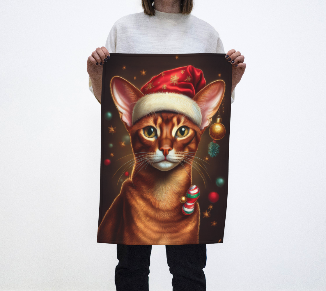 Abyssinian Christmas Teatowel