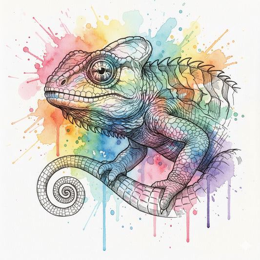 Scales & Splatter: Reptiles in Mixed Media Workshop