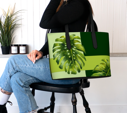 SHS Boutique Monstera Vegan Leather Bag