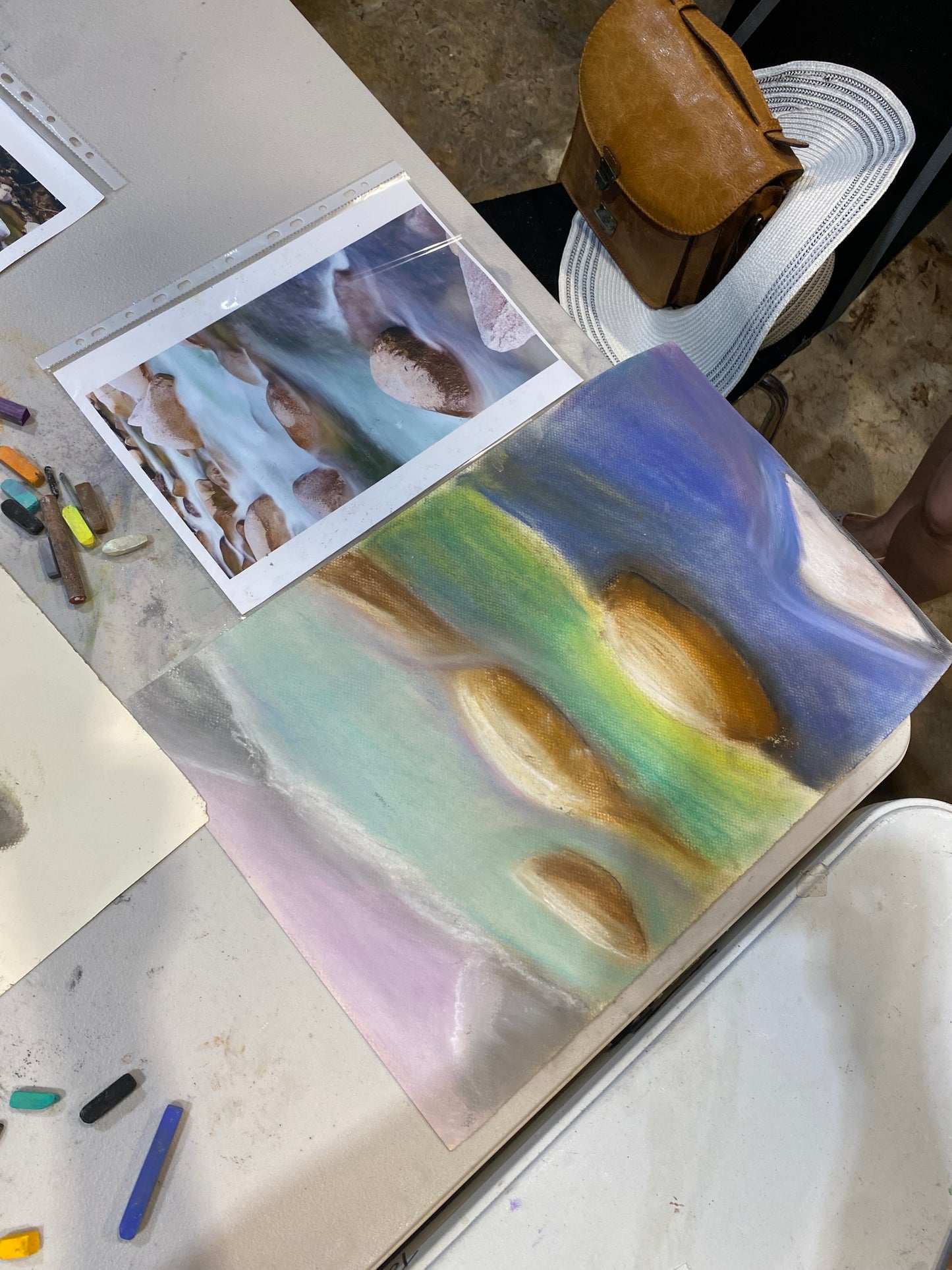 Shifting Shadows Workshop: Drawing FNQ rocks and rivers in charcoal and pastel