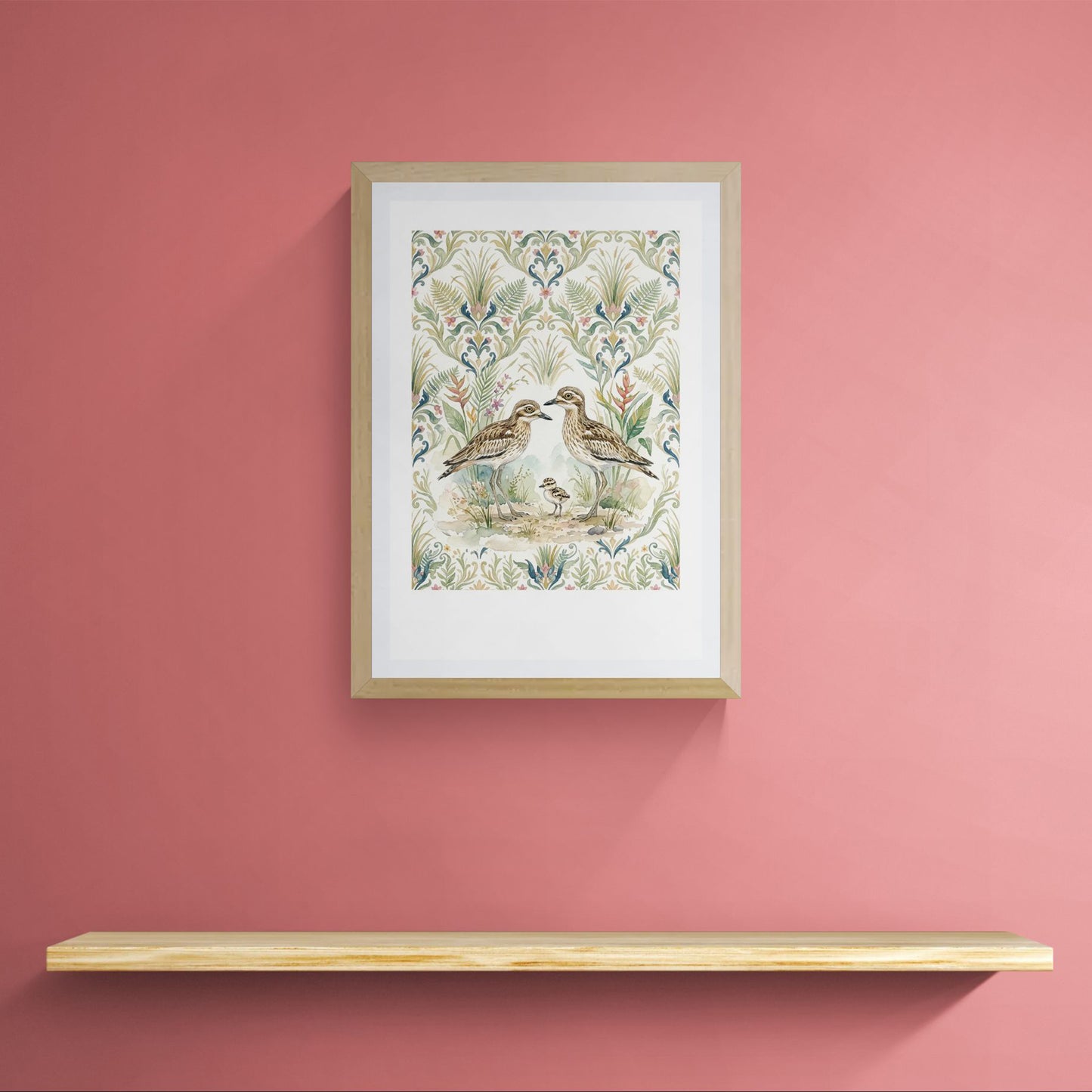 Curlews with Patterns - Limited Edition Art Print
