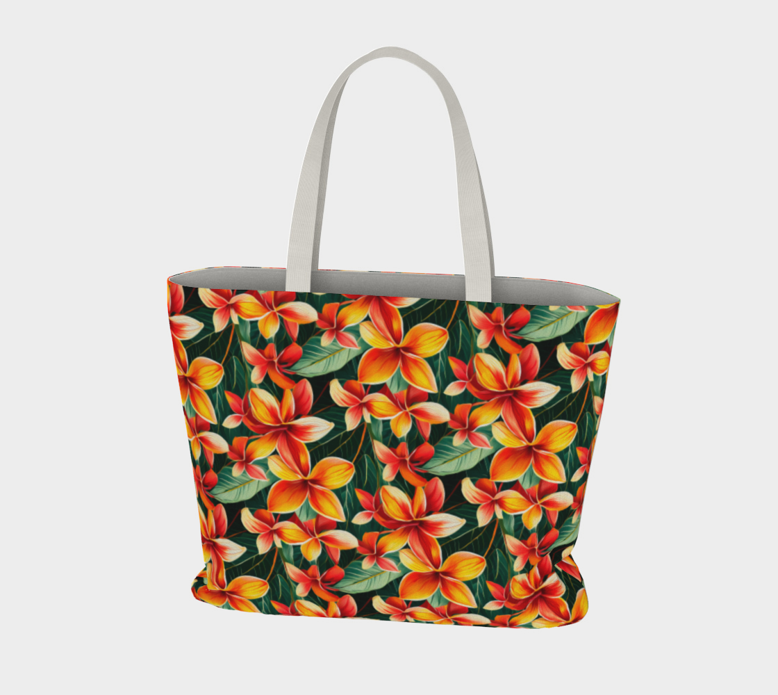 SHS Boutique Frangipanni Large Tote Bag