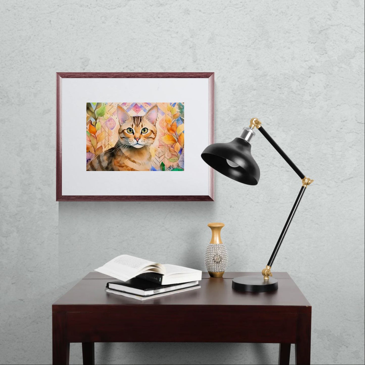 American Polydactyl fine art print by Sue Schreiber — quirky cat portrait wall art