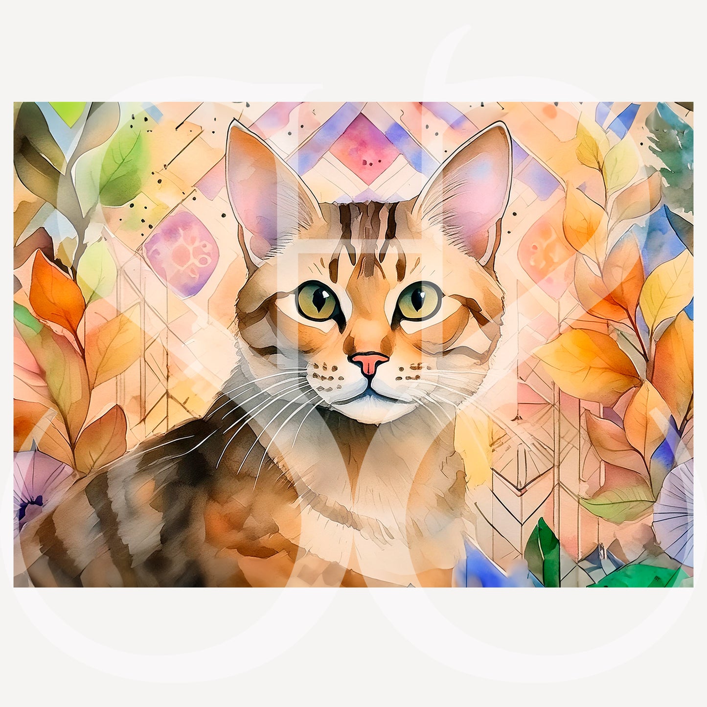 American Polydactyl fine art print by Sue Schreiber — quirky cat portrait wall art