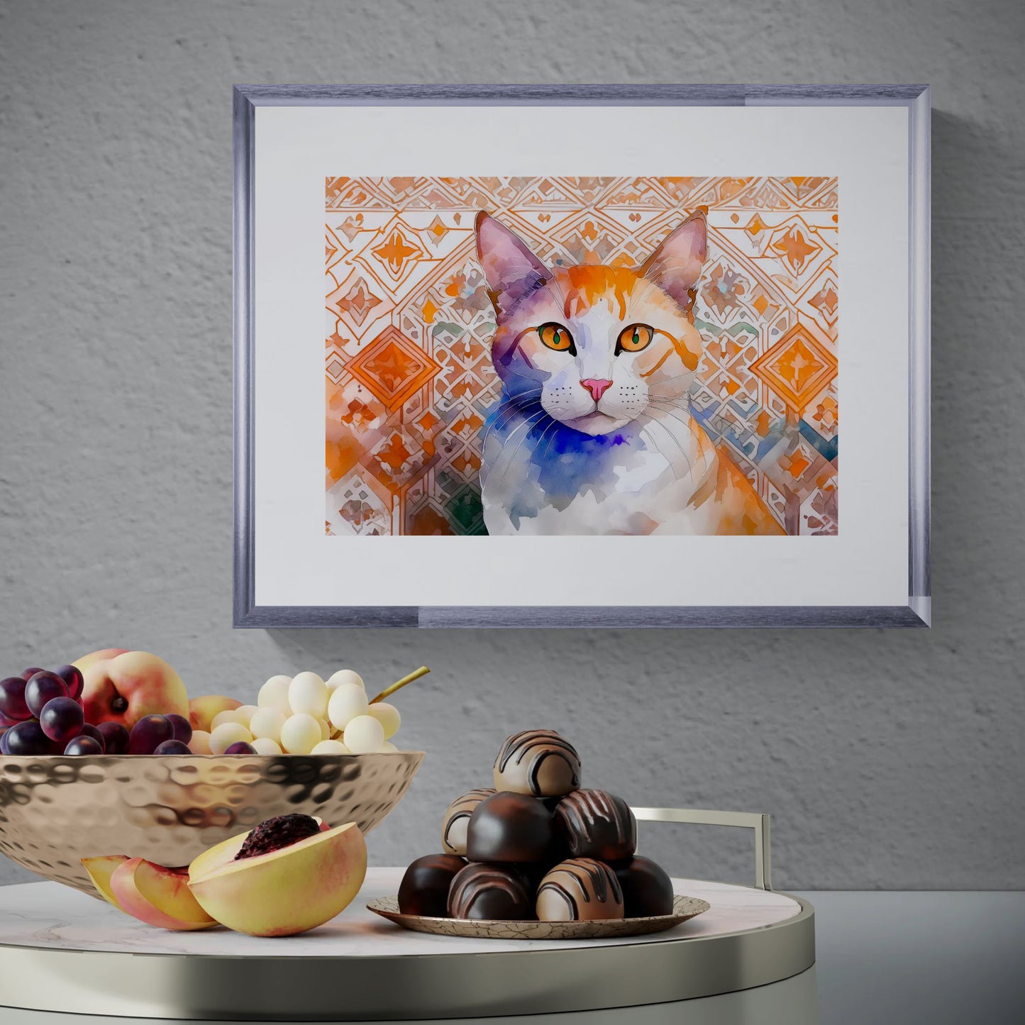Arabian Mau fine art print by Sue Schreiber — exotic elegant cat portrait wall art