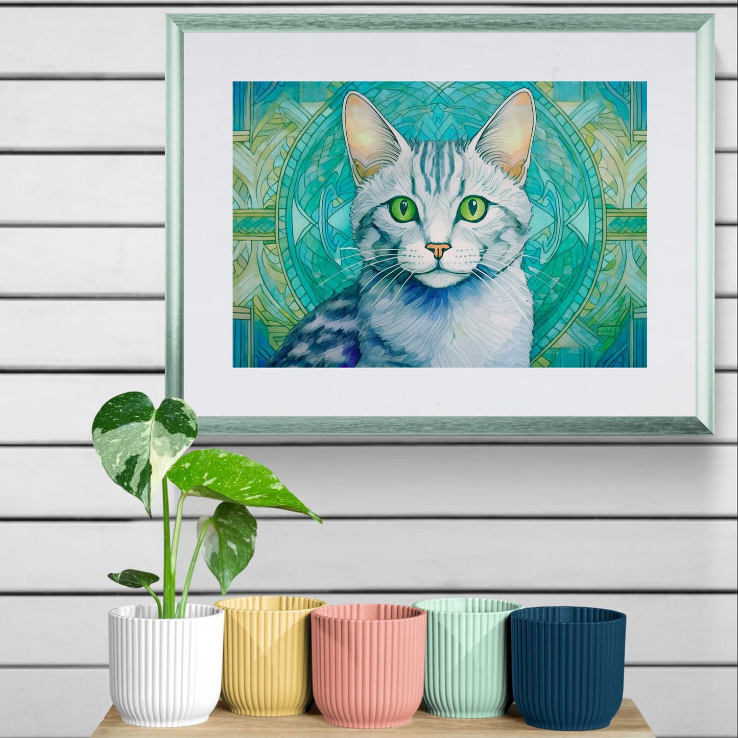 Australian Mist fine art print by Sue Schreiber — dreamy Australian cat portrait wall art