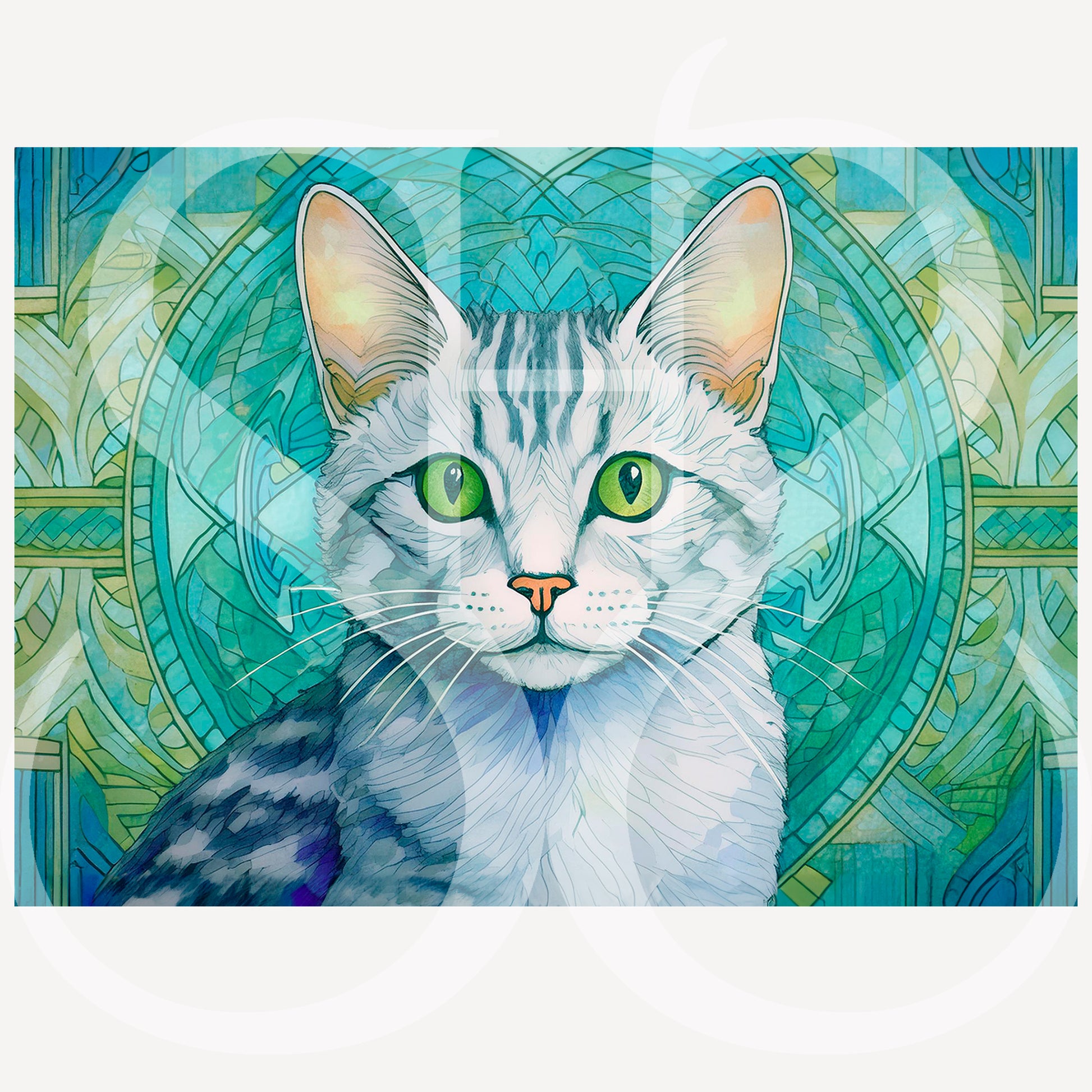 Australian Mist fine art print by Sue Schreiber — dreamy Australian cat portrait wall art