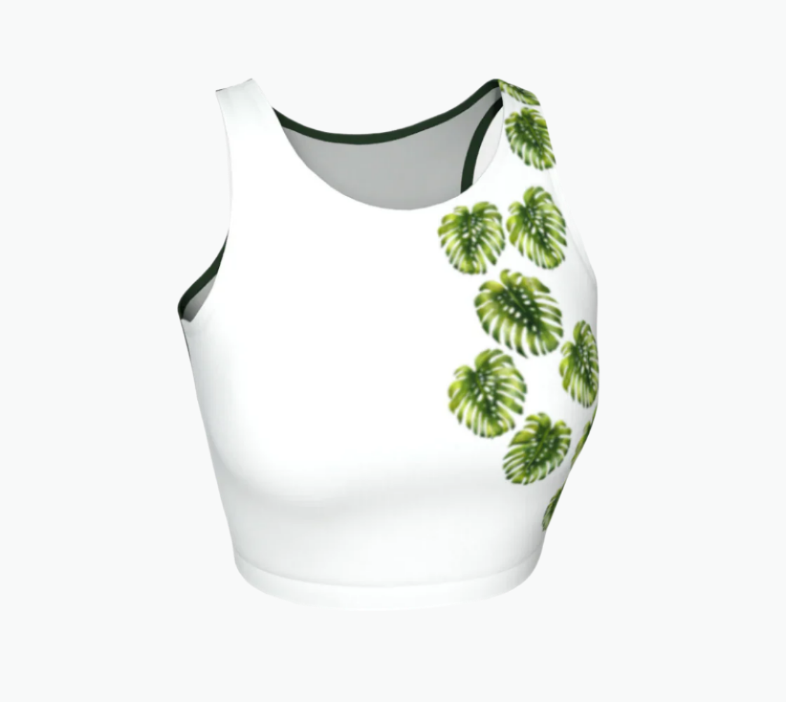 SHS Boutique Monstera Crop Top