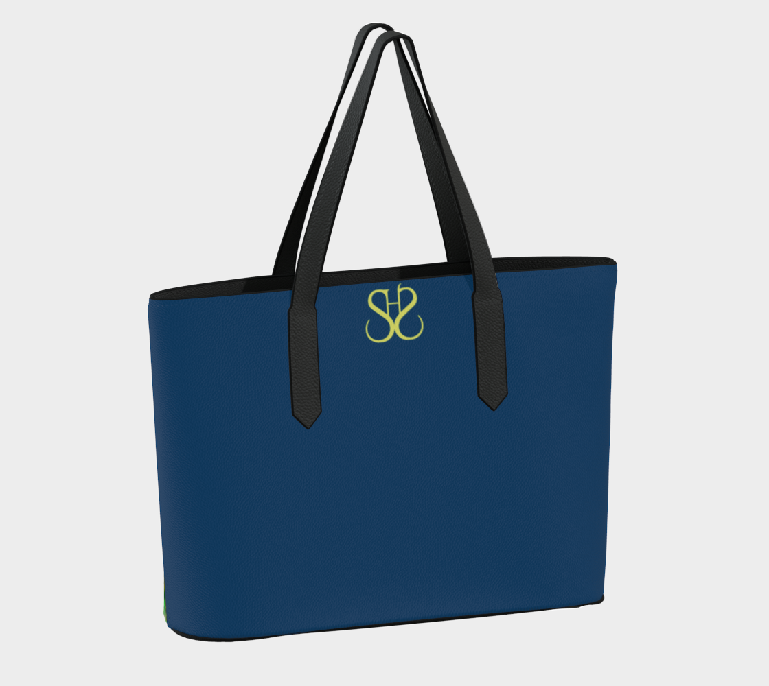 SHS Boutique Blue Dragonfly Vegan Tote Bag