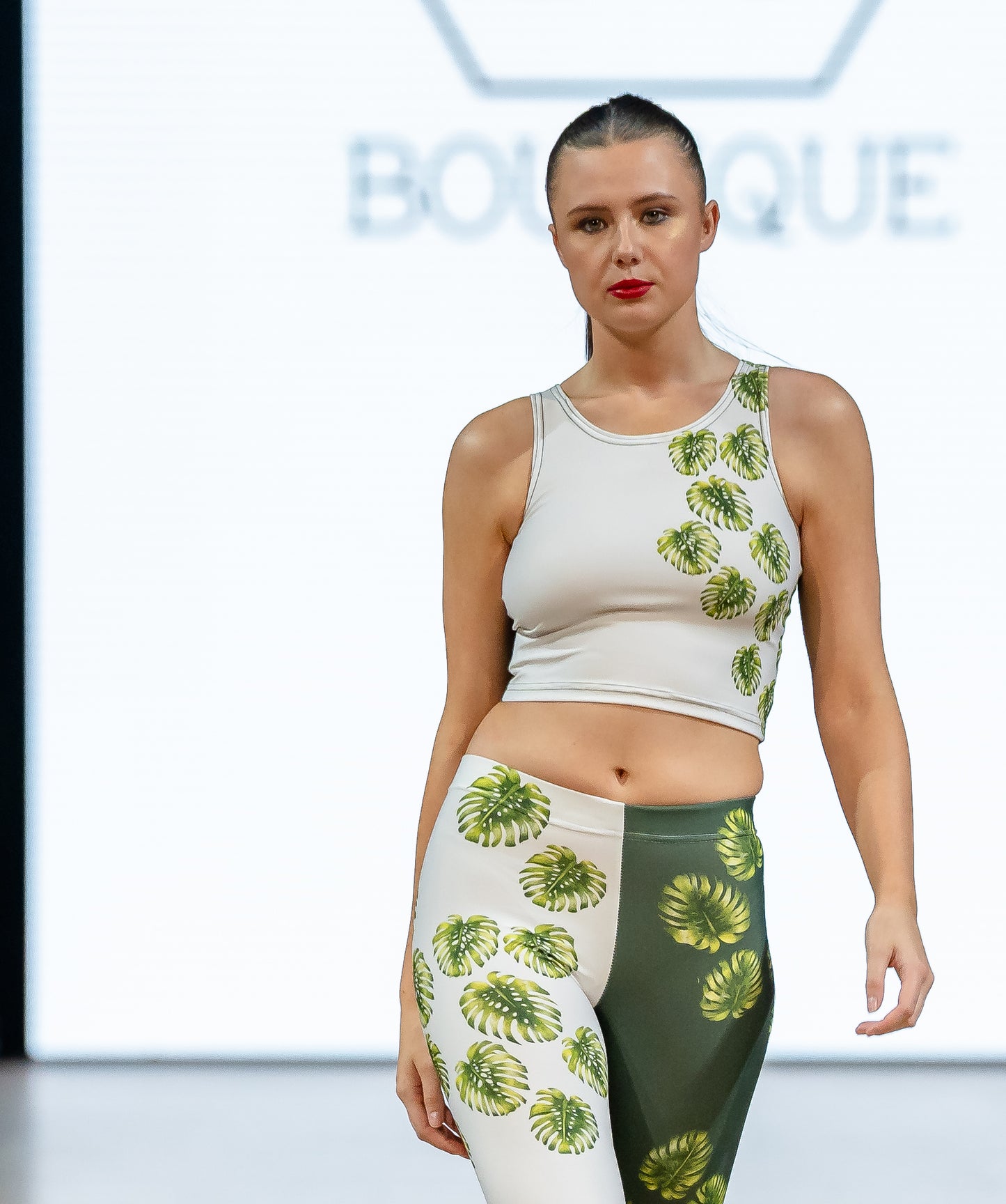 SHS Boutique Monstera Crop Top